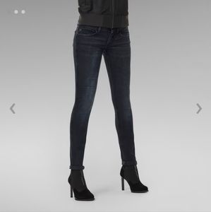 G-Star Lynn Mid Skinny Jean - Dark Aged 25x28